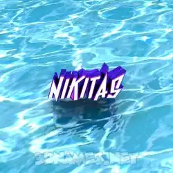 nikitas in Water style - 3D name wallpaper