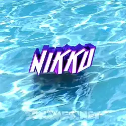 nikku in Water style - 3D name wallpaper