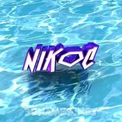 nikoc in Water style - 3D name wallpaper
