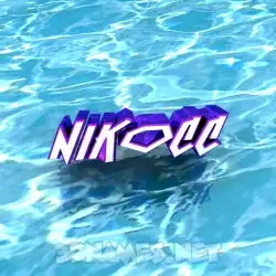 nikocc in Water style - 3D name wallpaper
