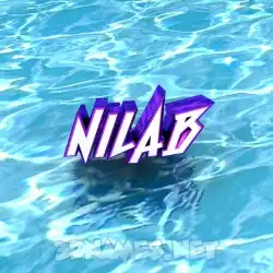 nilab in Water style - 3D name wallpaper
