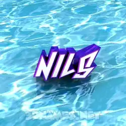 nils in Water style - 3D name wallpaper