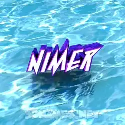 nimer in Water style - 3D name wallpaper