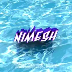 nimesh in Water style - 3D name wallpaper