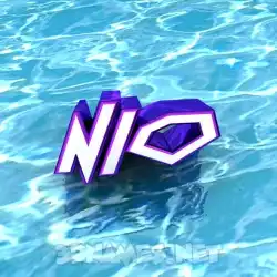 nio in Water style - 3D name wallpaper