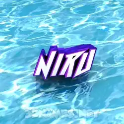 niru in Water style - 3D name wallpaper