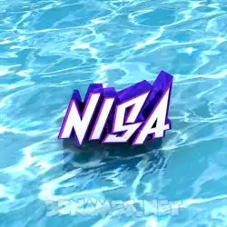 nisa in Water style - 3D name wallpaper