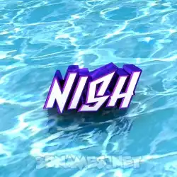 nish in Water style - 3D name wallpaper
