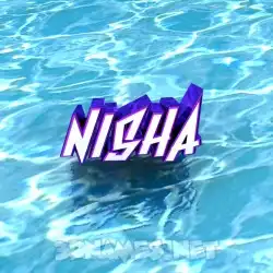 nisha in Water style - 3D name wallpaper