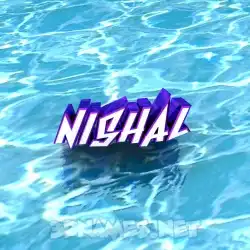 nishal in Water style - 3D name wallpaper
