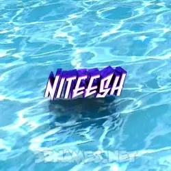 niteesh in Water style - 3D name wallpaper