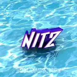 nitz in Water style - 3D name wallpaper
