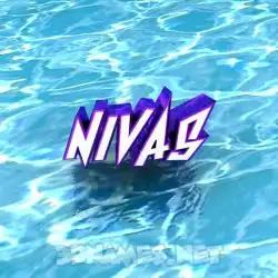 nivas in Water style - 3D name wallpaper