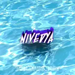 nivedya in Water style - 3D name wallpaper