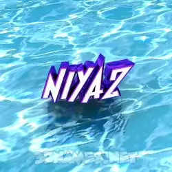 niyaz in Water style - 3D name wallpaper