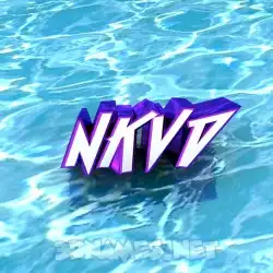 nkvd in Water style - 3D name wallpaper