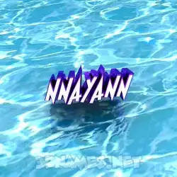 nnayann in Water style - 3D name wallpaper