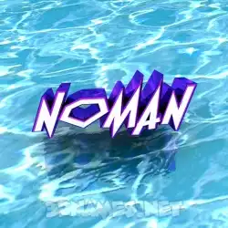 noman in Water style - 3D name wallpaper