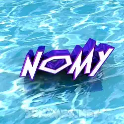 nomy in Water style - 3D name wallpaper