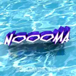 noooma in Water style - 3D name wallpaper