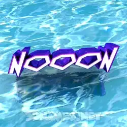 nooon in Water style - 3D name wallpaper
