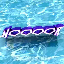 noooor in Water style - 3D name wallpaper