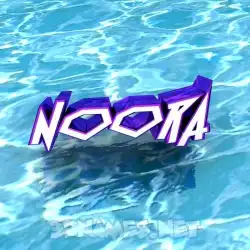 noora in Water style - 3D name wallpaper