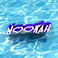 noorah in Water style - 3D name wallpaper