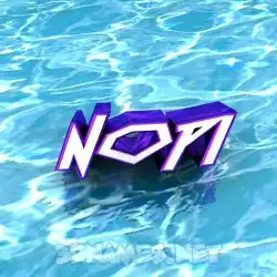nopi in Water style - 3D name wallpaper