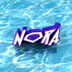 nora in Water style - 3D name wallpaper