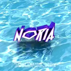 noria in Water style - 3D name wallpaper