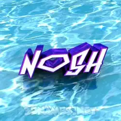 nosh in Water style - 3D name wallpaper
