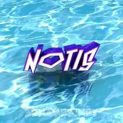 notis in Water style - 3D name wallpaper