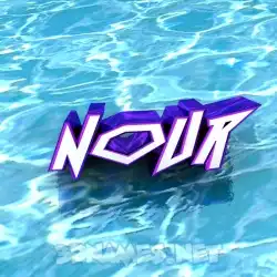 nour in Water style - 3D name wallpaper