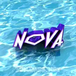 nova in Water style - 3D name wallpaper
