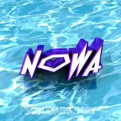 nowa in Water style - 3D name wallpaper