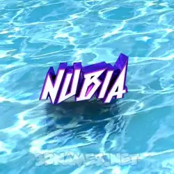 nubia in Water style - 3D name wallpaper