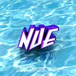 nue in Water style - 3D name wallpaper