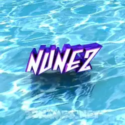 nunez in Water style - 3D name wallpaper