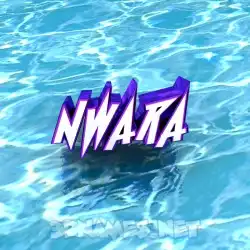 nwara in Water style - 3D name wallpaper