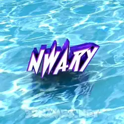 nwary in Water style - 3D name wallpaper