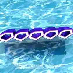 ooooo in Water style - 3D name wallpaper