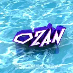 ozan in Water style - 3D name wallpaper