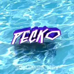 pecko in Water style - 3D name wallpaper
