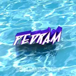 pedram in Water style - 3D name wallpaper