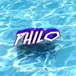 philo in Water style - 3D name wallpaper