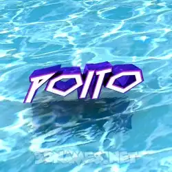 poito in Water style - 3D name wallpaper