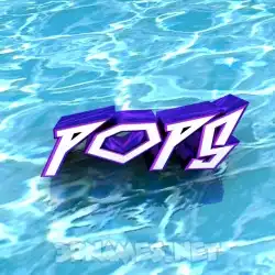 pops in Water style - 3D name wallpaper