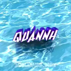 quannh in Water style - 3D name wallpaper