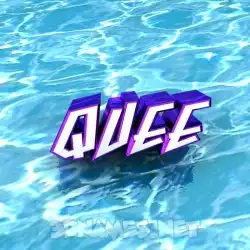 quee in Water style - 3D name wallpaper